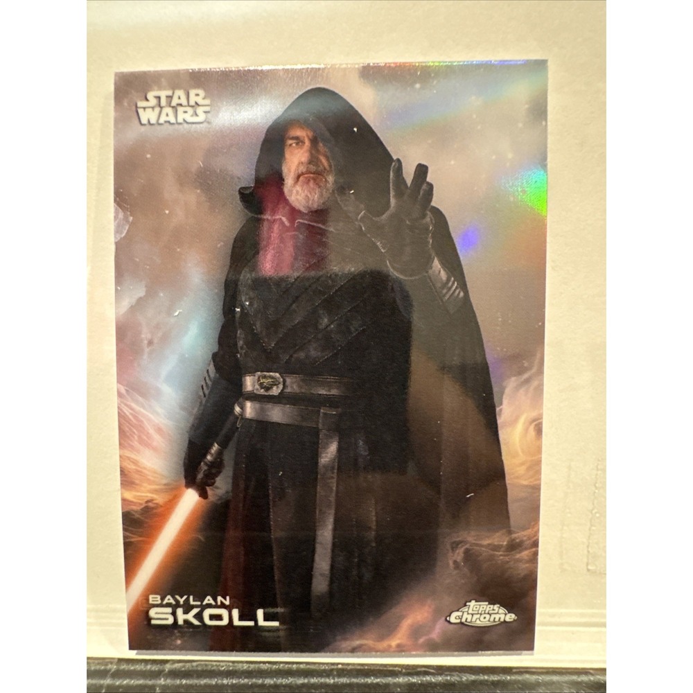 Topps Chrome Star Wars 2025 5 Baylan Skoll Ahsoka Prism Refractor Card